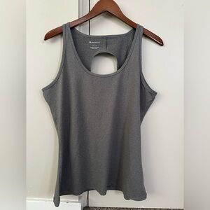 Fabletics Gray Cut Out Tank Top